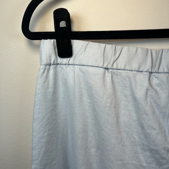 Banana Republic Womens Linen Blend Wide Leg Pleated Trouser Pants Elastic Size 8 - Picture 11 of 14